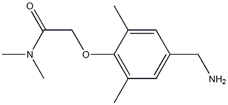 2-[4-(aminomethyl)-2,6-dimethylphenoxy]-N,N-dimethylacetamide Struktur