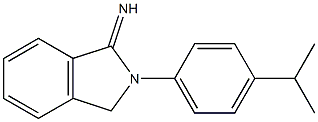 2-[4-(propan-2-yl)phenyl]-2,3-dihydro-1H-isoindol-1-imine Struktur