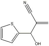 2-[hydroxy(thiophen-2-yl)methyl]prop-2-enenitrile Struktur