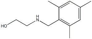 2-{[(2,4,6-trimethylphenyl)methyl]amino}ethan-1-ol Struktur