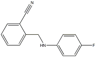 2-{[(4-fluorophenyl)amino]methyl}benzonitrile Struktur