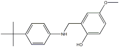 2-{[(4-tert-butylphenyl)amino]methyl}-4-methoxyphenol Struktur