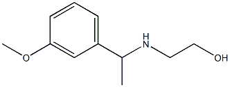 2-{[1-(3-methoxyphenyl)ethyl]amino}ethan-1-ol Struktur