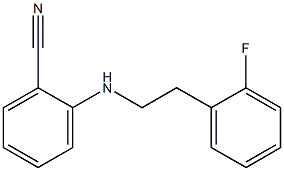 2-{[2-(2-fluorophenyl)ethyl]amino}benzonitrile Struktur