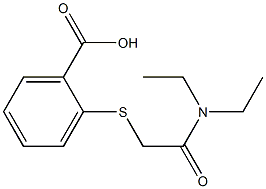 2-{[2-(diethylamino)-2-oxoethyl]thio}benzoic acid Struktur