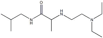 2-{[2-(diethylamino)ethyl]amino}-N-(2-methylpropyl)propanamide Struktur