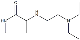 2-{[2-(diethylamino)ethyl]amino}-N-methylpropanamide Struktur