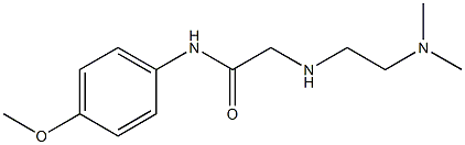 2-{[2-(dimethylamino)ethyl]amino}-N-(4-methoxyphenyl)acetamide Struktur