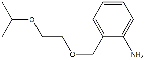 2-{[2-(propan-2-yloxy)ethoxy]methyl}aniline Struktur