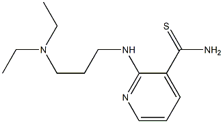 2-{[3-(diethylamino)propyl]amino}pyridine-3-carbothioamide Struktur