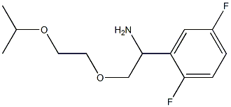 2-{1-amino-2-[2-(propan-2-yloxy)ethoxy]ethyl}-1,4-difluorobenzene Struktur