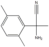 2-amino-2-(2,5-dimethylphenyl)propanenitrile Struktur