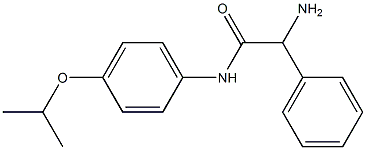 2-amino-2-phenyl-N-[4-(propan-2-yloxy)phenyl]acetamide Struktur