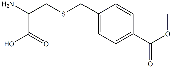 2-amino-3-({[4-(methoxycarbonyl)phenyl]methyl}sulfanyl)propanoic acid Struktur