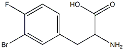 2-amino-3-(3-bromo-4-fluorophenyl)propanoic acid Struktur