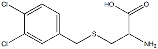 2-amino-3-{[(3,4-dichlorophenyl)methyl]sulfanyl}propanoic acid Struktur