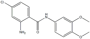 2-amino-4-chloro-N-(3,4-dimethoxyphenyl)benzamide Struktur