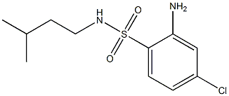 2-amino-4-chloro-N-(3-methylbutyl)benzene-1-sulfonamide Struktur