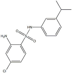 2-amino-4-chloro-N-[3-(propan-2-yl)phenyl]benzene-1-sulfonamide Struktur