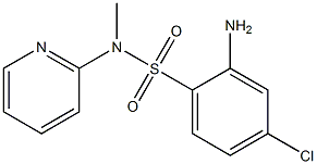 2-amino-4-chloro-N-methyl-N-(pyridin-2-yl)benzene-1-sulfonamide Struktur