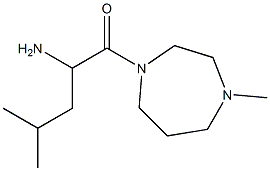 2-amino-4-methyl-1-(4-methyl-1,4-diazepan-1-yl)pentan-1-one Struktur