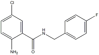 2-amino-5-chloro-N-(4-fluorobenzyl)benzamide Struktur