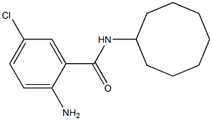 2-amino-5-chloro-N-cyclooctylbenzamide Struktur