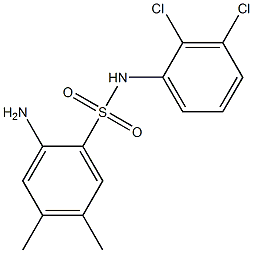 2-amino-N-(2,3-dichlorophenyl)-4,5-dimethylbenzene-1-sulfonamide Struktur