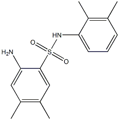 2-amino-N-(2,3-dimethylphenyl)-4,5-dimethylbenzene-1-sulfonamide Struktur