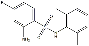 2-amino-N-(2,6-dimethylphenyl)-4-fluorobenzene-1-sulfonamide Struktur