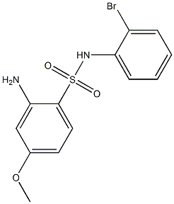 2-amino-N-(2-bromophenyl)-4-methoxybenzene-1-sulfonamide Struktur