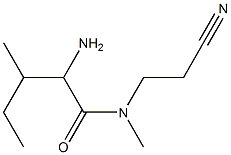 2-amino-N-(2-cyanoethyl)-N,3-dimethylpentanamide Struktur