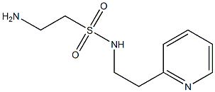 2-amino-N-(2-pyridin-2-ylethyl)ethanesulfonamide Struktur