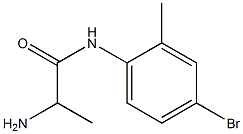 2-amino-N-(4-bromo-2-methylphenyl)propanamide Struktur