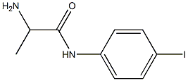 2-amino-N-(4-iodophenyl)propanamide Struktur