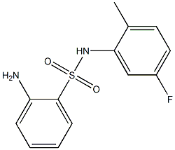 2-amino-N-(5-fluoro-2-methylphenyl)benzenesulfonamide Struktur