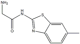 2-amino-N-(6-methyl-1,3-benzothiazol-2-yl)acetamide Struktur