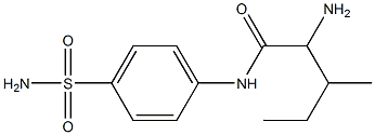 2-amino-N-[4-(aminosulfonyl)phenyl]-3-methylpentanamide Struktur