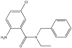 2-amino-N-benzyl-5-chloro-N-ethylbenzamide Struktur