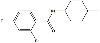 2-bromo-4-fluoro-N-(4-methylcyclohexyl)benzamide Struktur