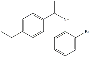 2-bromo-N-[1-(4-ethylphenyl)ethyl]aniline Struktur