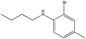 2-bromo-N-butyl-4-methylaniline Struktur