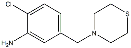 2-chloro-5-(thiomorpholin-4-ylmethyl)aniline Struktur