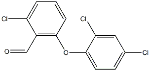 2-chloro-6-(2,4-dichlorophenoxy)benzaldehyde Struktur