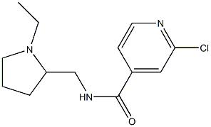 2-chloro-N-[(1-ethylpyrrolidin-2-yl)methyl]pyridine-4-carboxamide Struktur