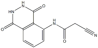 2-cyano-N-(1,4-dioxo-1,2,3,4-tetrahydrophthalazin-5-yl)acetamide Struktur