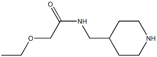 2-ethoxy-N-(piperidin-4-ylmethyl)acetamide Struktur