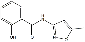 2-hydroxy-N-(5-methyl-1,2-oxazol-3-yl)benzamide Struktur