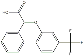 2-phenyl-2-[3-(trifluoromethyl)phenoxy]acetic acid Struktur