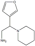 2-piperidin-1-yl-2-tetrahydrofuran-3-ylethanamine Struktur